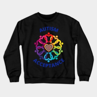 Autism Acceptance Circle Crewneck Sweatshirt